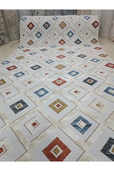 NaRStore Home Renkli Multi Kaymaz Tabanlı Kesme Yıkanabilir Hali Yolluk