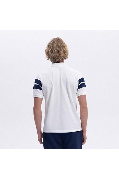 Ellesse Em396-Of Polo Collar Men's T-Shirt - Off White