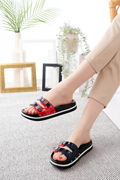 Slipcat Orthopedic Sole Double Banded Comfortable and Comfortable Women's Slippers