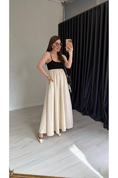 My Blog Lněné šaty Ecru Neapol - 203103