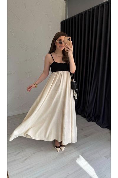My Blog Ecru Naples Linen Dress - 203103