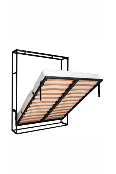 MODAMOB Akıllı Mobilya Metal Kasa Dikey Açılır Çift Kişilik Duvar Yatağı