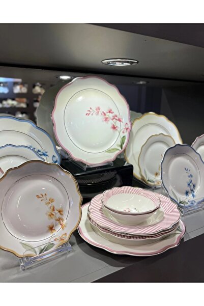 Onedekor Royking Colorful Garden 24 Parça 6 Kişilik Porselen Yemek Takımı