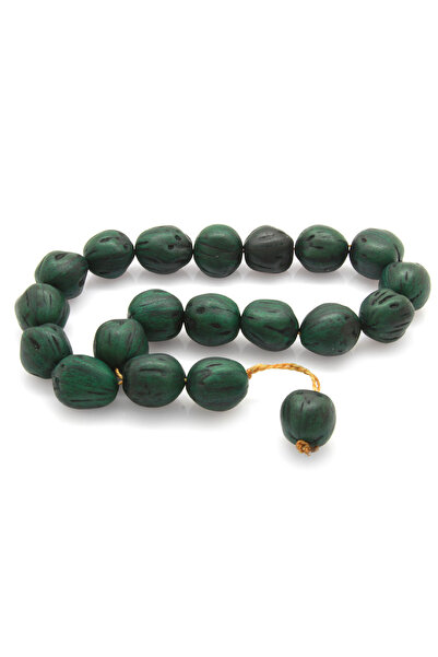 Tesbihane Natural Cut Green Color Scented Andız Tree Efe Rosary with System