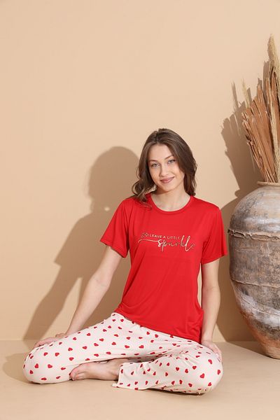 BEYAZTOPTAN Quality & Stylish Milan Short Sleeve Pyjamas Suit
