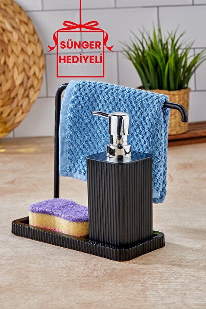 Homie ESTE- Askılı Mutfak Sıvı Sabunluk - Mutfak Bezi Askılı, Sünger Hazneli ...