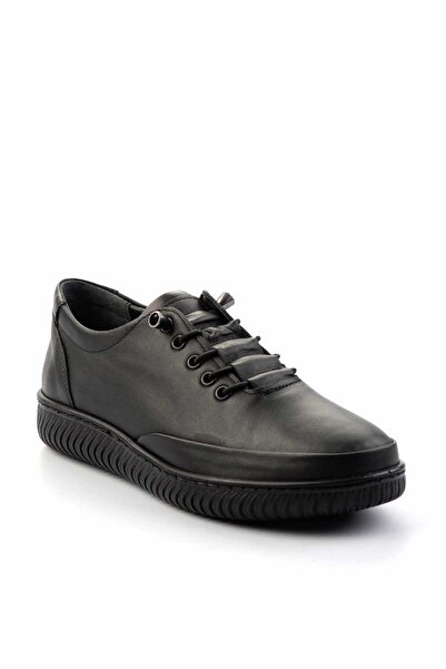 Bambi Black Leather Women's Casual Shoes K01467012503