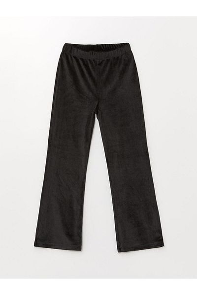 LC Waikiki Lw - Basic Velvet Girl's Sweatpants with Elastic Waist