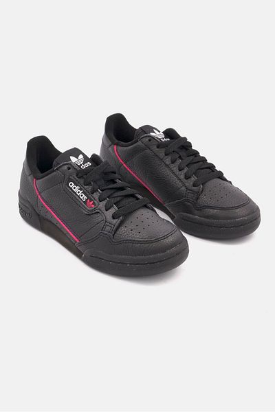 adidas Kids Boy Continental 80 Lace Up Sports Footwear, Black