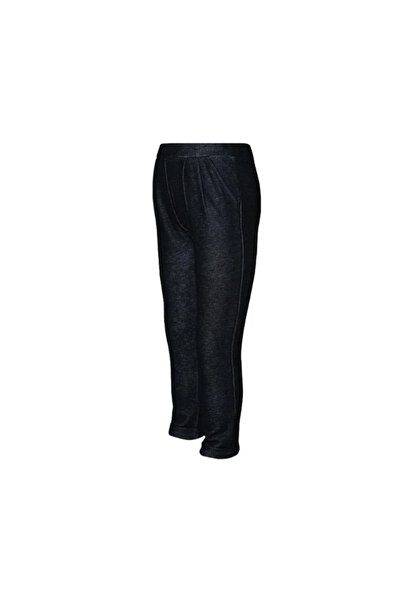 LOVETTI Black Girl's Double Leg Waist Pleated Pocket Trousers