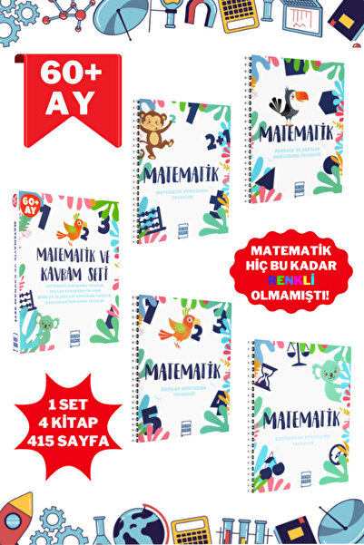 Panem Yayınları 60+ Ay Matematik ve Kavram Seti | Çizme - Boyama ve Çok Daha ...