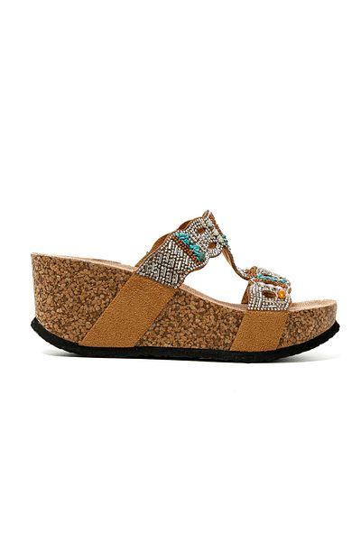 Guja Παντόφλες Γυναικείες / Κορίτσια 25Y101 CL Guja Camel