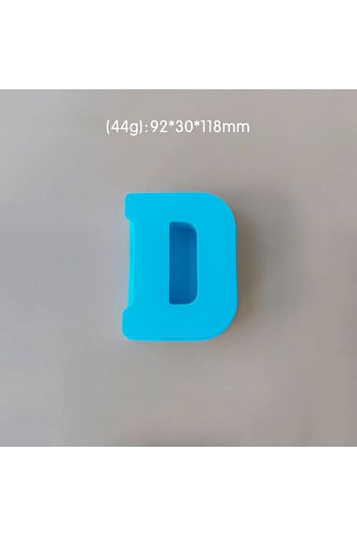 Generic Resin and soap silicone mold medium letter D