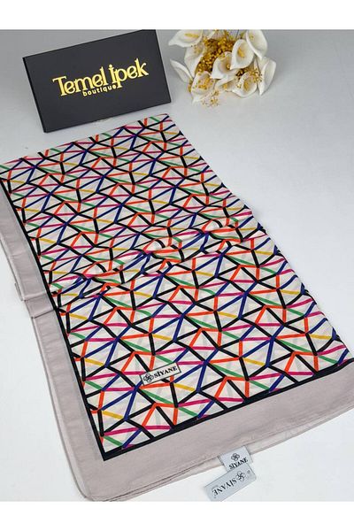 Siyane Σάλι από βαμβακερό ύφασμα με σχέδιο 75x190 cm