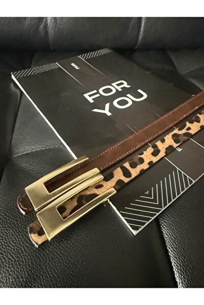 Fiori Tasarım Gold Tokalı Ince Kadın Kemeri, Ceket Kemeri, Gömlek Kemeri, Elb...