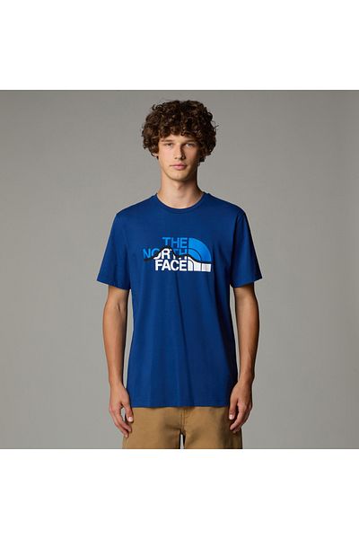 THE NORTH FACE Мъжка синя тениска Mountain Line