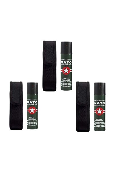 Depox Sada 3 paralyzérů NATO Defence, 90 ml, tryskový pohon, zelený, sáček so...