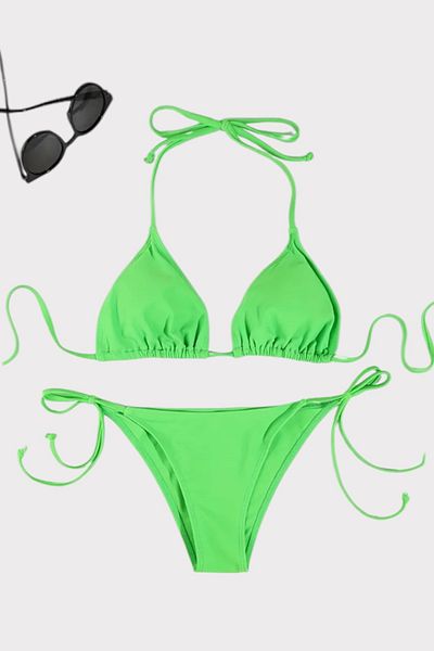 Nilmay mayo Triangle String Women's Bikini Set