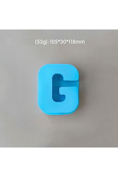 Generic Resin and soap silicone mold medium letter G