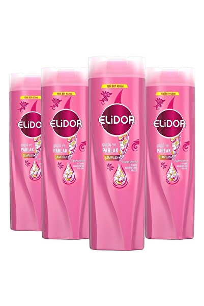 Elidor Şampuan Güçlü Parlak 400ml 4 Adet