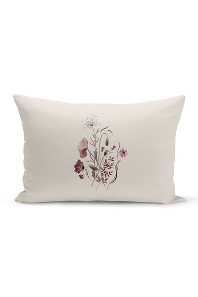 Bertille Home Flower Spring Series Double Sided Digital Printed Throw Pillow Cover (Spring)