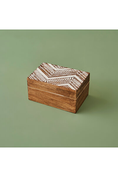 Bella Maison Hiero Mango Ağacı Dekoratif Kutu Naturel (10x15x6 cm)