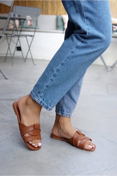 LamintaGlobal Γυναικείες παντόφλες Goldeye Tan