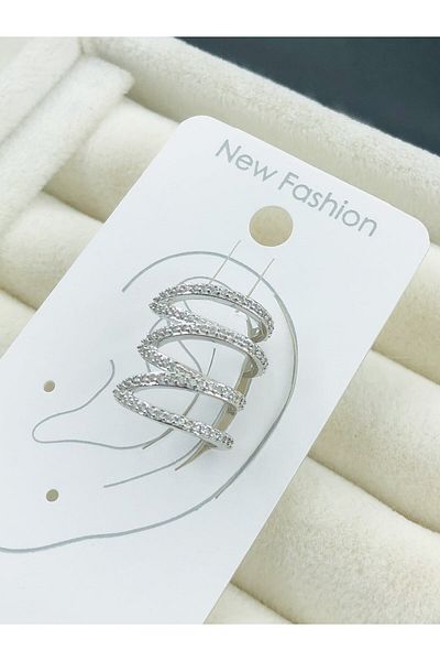 DS DİAMONDSHOP Zircon Stone Stud Earrings Bykkp- 202505676