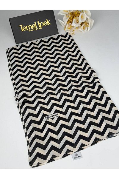 Siyane Σάλι από βαμβακερό ύφασμα με σχέδιο 75x190 cm