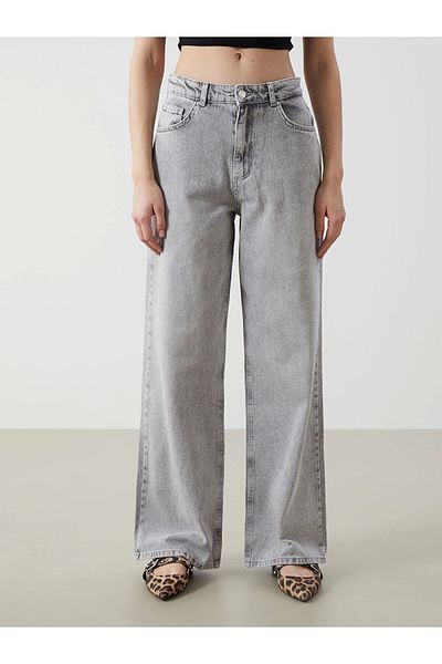 LC Waikiki Xside Gray Wideleg Women's Jeans