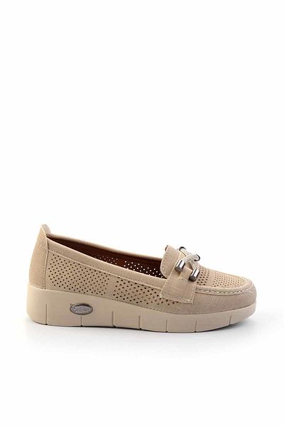 Bambi Nerzfarbener Damen-Loafer – K 01621050409   Modellschuhe