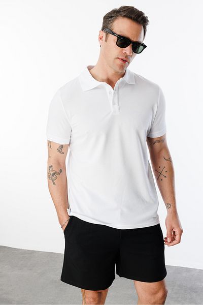 GENIUS STORE Tricou pentru bărbați din țesătură de bumbac, cu croiala normală, cu gât polo, POLOGYAKA-T-SHIRT2