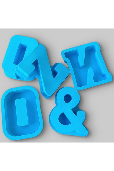 Generic Resin and soap silicone mold big letter P