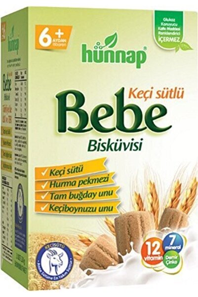 Hünnap Keçi Sütlü 6+ Ay Bebe Bisküvisi 6 x 400 G