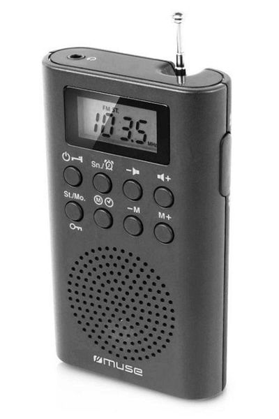 Muse Muse M-03 R pocket watch radio, FM, telescopic antenna (Black)