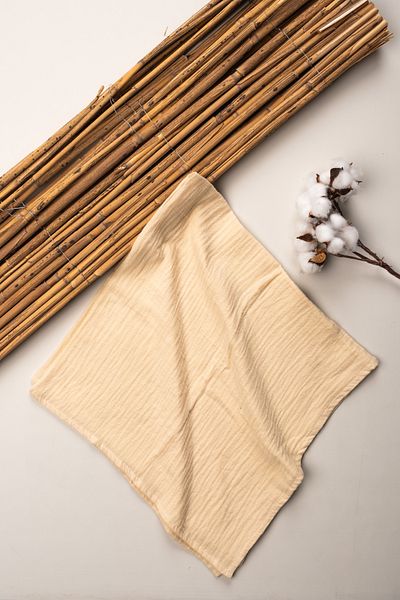 Mai Perla 4 Layer Muslin Organic Cotton 90X90 Natural Baby Kids Blanket