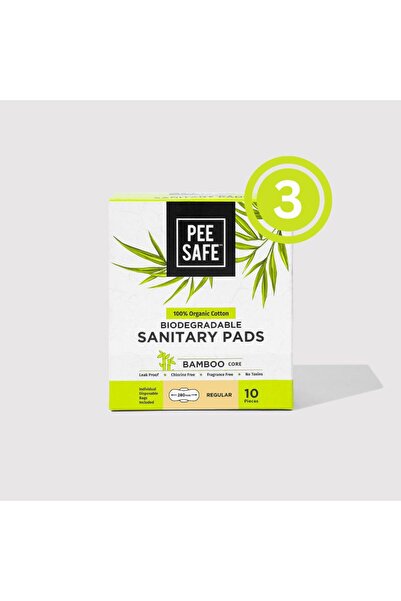 Pee Safe فوط صحية من القطن العضوي بنسبة 100% من PeeSafe، فائقة الامتصاص ومضاد...