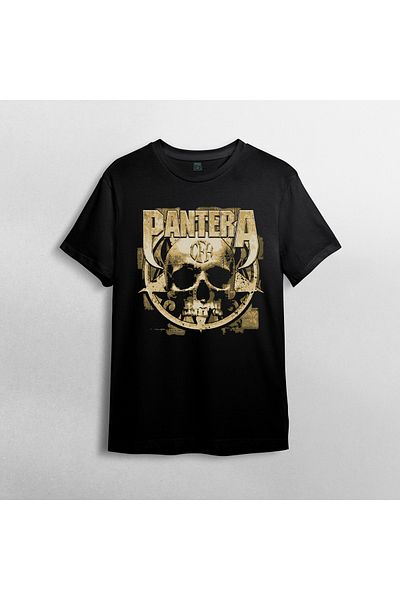 Pixxa 100% Cotton Pantera Unisex Crew Neck T-Shirt Model 1