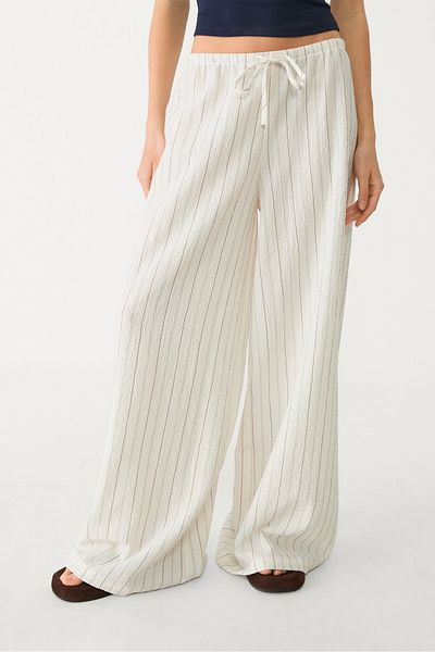 Stradivarius Flowing striped trousers