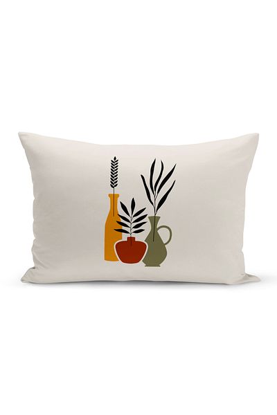 Bertille Home Minimalist Series Double Sided Digital Printed Throw Pillow Cover (Minimalist)