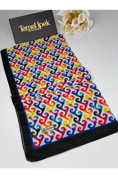 Siyane Patterned Cotton Fabric Shawl 75X190 cm