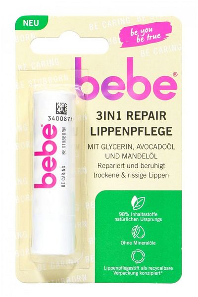Bebe Zartpflege 3 in 1 Repairing Lip Care Cream