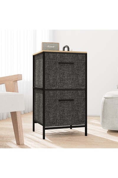 eportatif Çok Amaçlı Dolap 2 Çekmeceli Orta Boy Komodin Sehpa