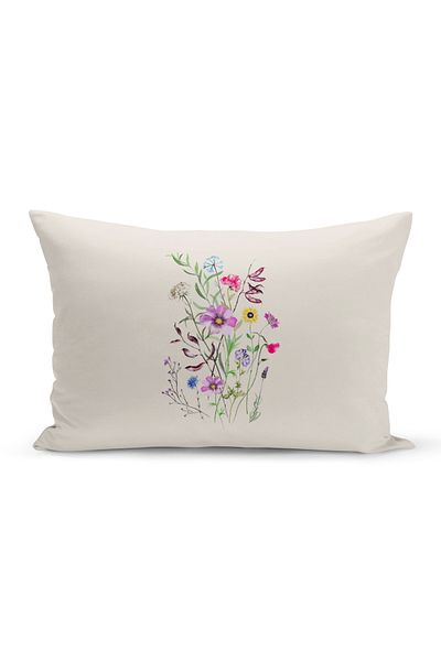 Bertille Home Flower Spring Series Κάλυμμα μαξιλαριού με ψηφιακή εκτύπωση διπλής όψης (Άνοιξη)