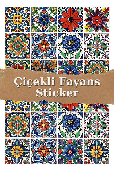 One Little Happiness Çini Temalı 24 Adet Sticker Planner Ajanda Bullet Journa...