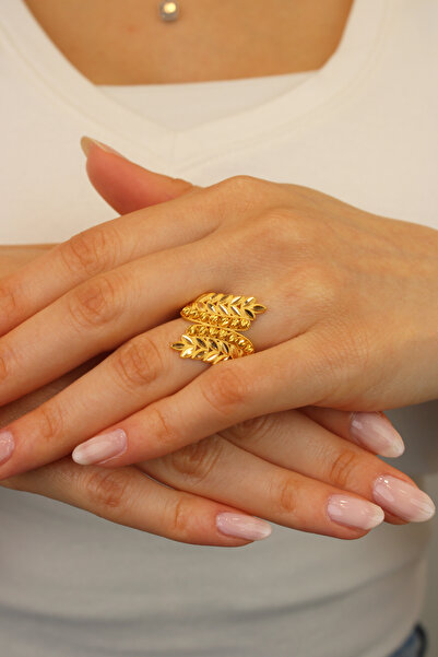 Net Kuyumculuk 14 Ayar Altın Başak Model Dorika Yüzük