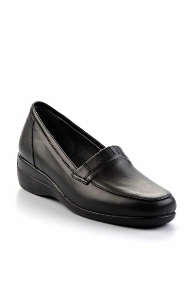 Bambi Fekete bőr klasszikus női cipők K01531123403