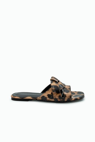 LamintaGlobal Γυναικείες παντόφλες Goldeye Patent Leather Leopard