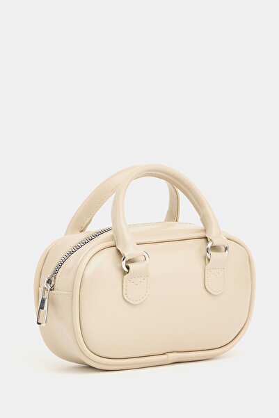 Madamra Cream Women's Mini Cross Strap Retro Bag