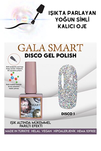 gala smart FLASHTA IŞIKTA PARLAYAN SİMLİ DISCO KALICI OJE